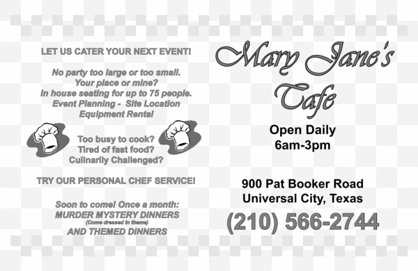 Product picture mary janes cafe